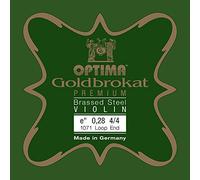 Optima Cuerdas para violín Goldbrokat Premium latón chapado 4/4 Mi 0,28 S x-duro