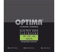 Optima Electric Bass Strings Chrome Strings Flat Wound Set 4-string medium 4099M