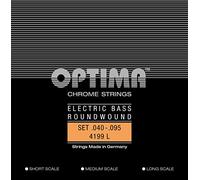 Optima Electric Bass Strings Cuerdas cromadas. Round Wound Medium Scale Set 4-string light 4199L