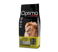 Optima Nova - Pienso para gatos adultos hairball pollo y arroz