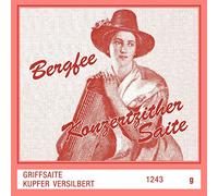 Optima Zither Strings Grip Strings Munich Tuning Extended Mountain Fairy rojo, g cobre, plateado 1243.H