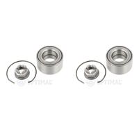 OPTIMAL 2x Cubo Juego Cojinete Delantero de Rueda para Renault Clio II Twingo I