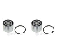 OPTIMAL 2x Cubo Juego de Cojinetes Rueda Traseros para Renault Clio IV Twingo II