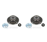 OPTIMAL 2x Cubo Kit Cojinete de Rueda Trasero para Peugeot 206 Cc Citroën C3 C2