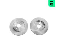 OPTIMAL 2X Disco De Freno Delante Ø319.5 Ventilado Para Nissan NP300 Navara