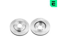 OPTIMAL 2x Disco de Freno Delantero Ø283 MM para Nissan Leaf ZE1 Eléctrico ZE0