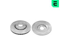 OPTIMAL 2x Disco de Freno Delantero Ø320 MM Ventilado para Renault Scénic IV J9