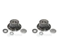 OPTIMAL 2x Eje de Rueda Juego de Cojinetes Trasero para Fiat Doblo