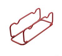 Optimal - Estante de almacenamiento de mancuernas para gimnasio, construcción de hierro resistente para una colocación segura de mancuernas (rojo pequeño)