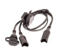 Optimate TecMate Cable O-05, Separador en Y, de SAE de Entrada a 2 SAE de Salida con Fusible
