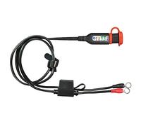 Optimate TecMate Monitor O-128, Cable de batería Permanente con Monitor del Sistema de Carga/Estado de la batería Integrado para baterías de Plomo-ácido de 12 V
