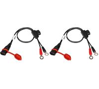 Optimate TecMate O1 Conector Cargador Arandelas, Black, Medium (Paquete de 2)