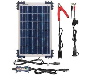 OptiMate Tecmate Solar Duo + Panel Solar de 10 W, TM522-D1, Cargador y Mantenimiento Solar para batería de Litio de 12,8 V/13,2 V y 12 V de Plomo-ácido