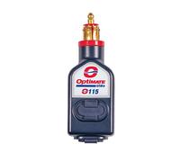 Optimate TecMate USB O-115, Cargador USB Impermeable de Salida Doble de 3300 mA, con Conector Motocicleta (Compatible con BMW, Triumph, Ducati Multistrada)