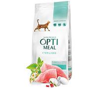 OPTIMEAL™. Complete Dry Pet Food for Stailised Cats - Turkey and Oat 10 kg