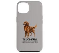 Optimismo de Perro Perdiguero de Revestimiento Plano en diseño de Mascotas de Cuatro Patas Carcasa para iPhone 13