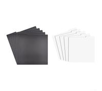 Optimiza tu almacenamiento de música con estas eficaces 5 tarjetas de clasificación de clasificación (negro 12 pulgadas)