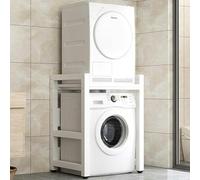 Optimiza tu espacio con esta versátil unidad de almacenamiento para lavadora y secadora, perfecta para baño, cocina, balcón, lavandería, kit de apilamiento para lavadora y secadora.
