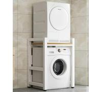 Optimiza tu espacio con esta versátil unidad de almacenamiento para lavadora y secadora, perfecta para baño, cocina, balcón, lavandería y kit de apilamiento de lavadora-secadora