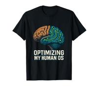 Optimización de mi Sistema operativo Humano Vintage Tech Brain Circuit Design Art Camiseta