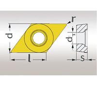 Optimum - 5 placas de corte DCMT070204