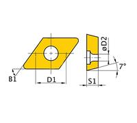 Optimum - 5 placas de corte DNMG110408