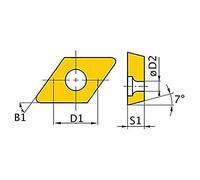 Optimum - 5 placas de corte DNMG150408