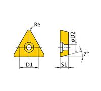 Optimum - 5 placas de corte TCMT110204