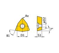 Optimum - 5 placas de corte WCMT050308