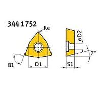 Optimum - 5 placas de corte WNMG060408