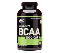 Optimum Nutrition BCAA 1000, Cápsulas BCAA, Suplementos Deportivos, Rico en Aminoacidos Ramificados y Esenciales, para mejor recuperación, sin sabor, 200 porciones, 400 Cápsulas