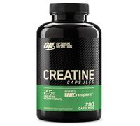 Optimum Nutrition Cápsulas de Creatina, 2.5 g de Monohidrato de Creatina por Porción, Sin sabor, Suplemento Alimenticio para Apoyar el Rendimiento, 200 cápsulas