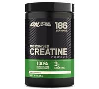 Optimum Nutrition Creatina Micronizada en Polvo, Sin Sabor, 634g, 186 Servicios