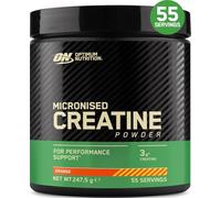 Optimum Nutrition Creatina Micronizada en Polvo, Sabor Naranja, 247.5g, 55 Servicios