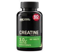 Optimum Nutrition Creatine - 3 g de Monohidrato de Creatina por Porción para Apoyar el Rendimiento durante el Entrenamiento de Alta Intensidad - 60 Raciones (180 Comprimidos)