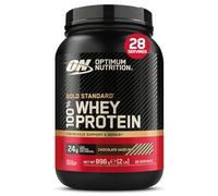 Optimum Nutrition Gold Standard 100% Whey, Proteína en Polvo, Sabor Chocolate y Avellana, 896g, 28 Servicios