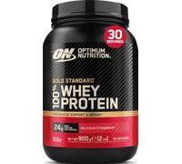 Optimum Nutrition Gold Standard 100% Whey Proteína en Polvo, 900g | Delicious Strawberry, 30 Servings,24 g de Proteína,BCAA,Bajo en azúcares,Favorece el Crecimiento y la Recuperación Muscular