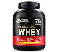 Optimum Nutrition Gold Standard 100% Whey, Proteína en Polvo para Recuperacíon y Desarrollo Muscular con Glutamina Natural y Aminoácidos BCAA, Sabor Crema de Banana, 76 Dosis, 2.28 kg