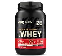 Optimum Nutrition Gold Standard 100% Whey, Proteína en Polvo para Recuperacíon y Desarrollo Muscular con Glutamina Natural y Aminoácidos BCAA, Sabor Cookies & Cream, 28 Dosis, 896 g