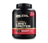 Optimum Nutrition Gold Standard 100% Whey, Proteína en Polvo para Recuperacíon y Desarrollo Muscular con Glutamina Natural y Aminoácidos BCAA, Sabor Fresa Deliciosa, 76 Dosis, 2.28 kg