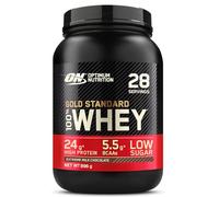 Optimum Nutrition Gold Standard 100% Whey, Proteína en Polvo, Sabor Chocolate con Leche Extremo, 896g, 28 Servicios
