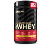 Optimum Nutrition Gold Standard 100% Whey, Proteína en Polvo, Sabor Crema de Plátano, 600g, 20 Servicios