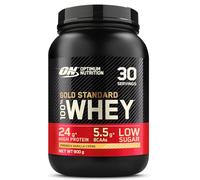 Optimum Nutrition Gold Standard 100% Whey, Proteína en Polvo, Sabor Crema de Vainilla Francesa, 900g, 30 Servicios