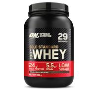 Optimum Nutrition Gold Standard 100% Whey, Proteína en Polvo, Sabor Doble Chocolate Rico, 899g, 29 Servicios