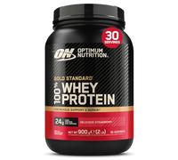 Optimum Nutrition Gold Standard 100% Whey, Proteína en Polvo, Sabor Fresa Deliciosa, 900g, 30 Servicios, Paquete Puede Variar
