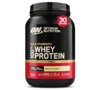 Optimum Nutrition Gold Standard 100% Whey, Proteína en Polvo, Sabor Helado de Vainilla, 900g, 30 Servicios, Paquete Puede Variar