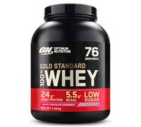 Optimum Nutrition Gold Standard 100% Whey, Proteína, Sabor Chocolate Blanco y Frambuesa, 2.28kg, 73 Servicios