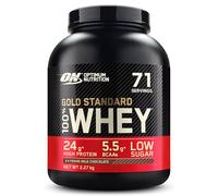 Optimum Nutrition Gold Standard 100% Whey, Proteína, Sabor Chocolate con Leche Extremo, 2.27kg, 71 Servicios