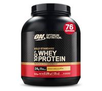 OPTIMUM NUTRITION ON Gold Standard 100% Whey Proteína en Polvo Suplementos Deportivos, Glutamina y Aminoacidos, BCAA, Crema de Vainilla Francesa, 73 porciones, 2.27 kg, Embalaje puede variar