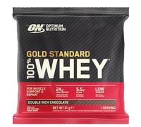 Optimum Nutrition Gold Standard Whey Muscle Building and Recovery Protein Powder With Naturally Occurring Glutamine and Amino Acids, Double Rich Chocolate, Pack of 24, 24 x 31g, Packaging May Vary